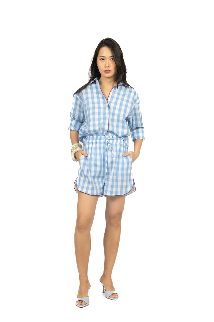 Tensione In - Shorts quadretti profilo contrasto Art. 39593