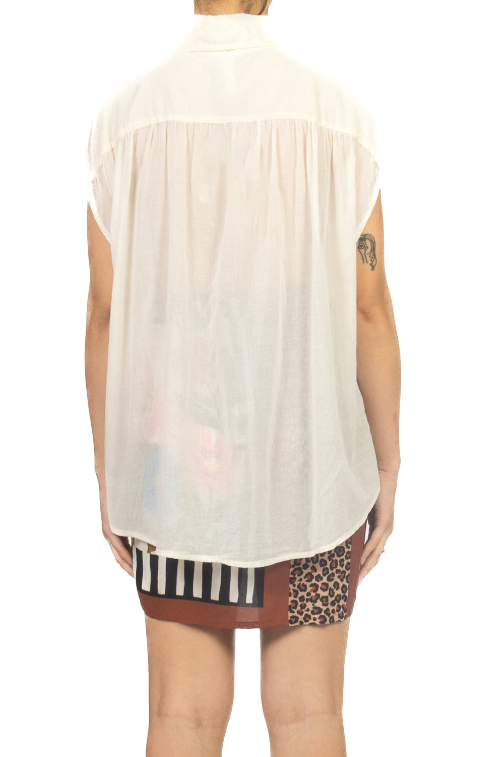 Tensione In - Camicia in mussola smanicata Art. PE260347