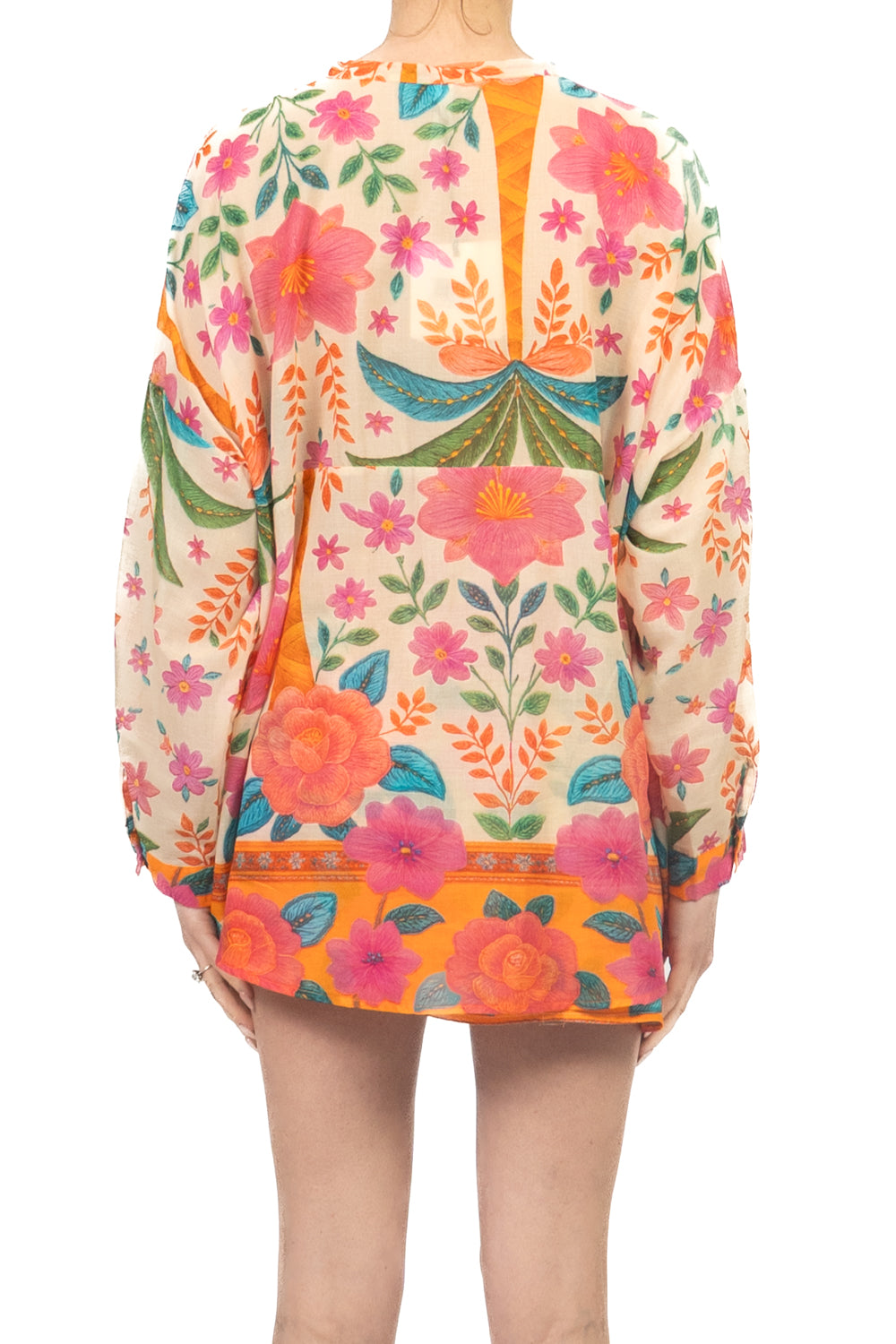 Tensione In - Camicia mussola fantasia floreale Art. PE260371