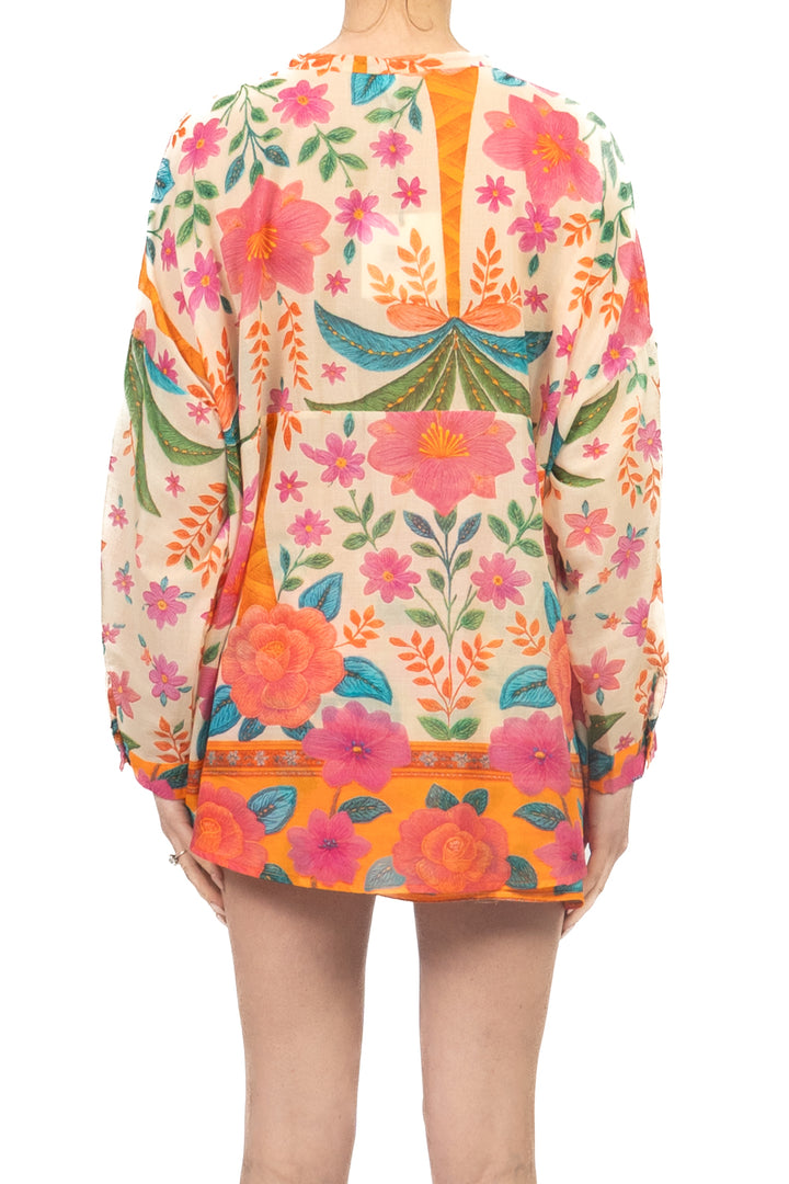 Tensione In - Camicia mussola fantasia floreale Art. PE260371
