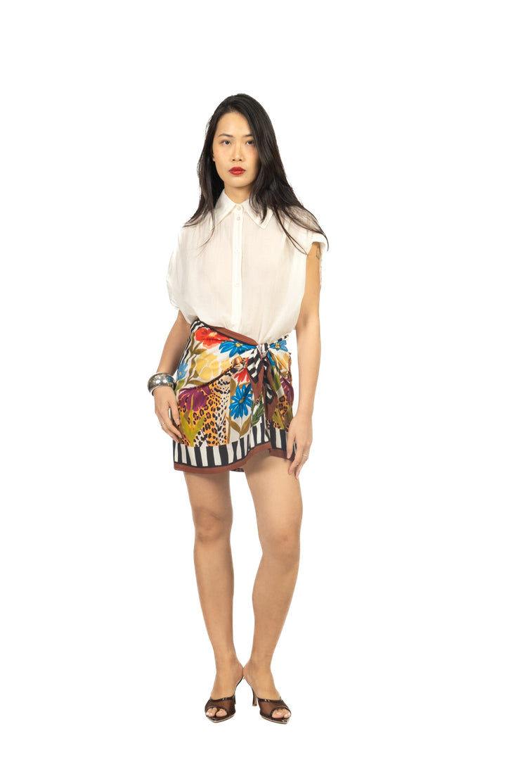 Tensione In - Gonna midi pareo fantasia leopardo Art. 39679