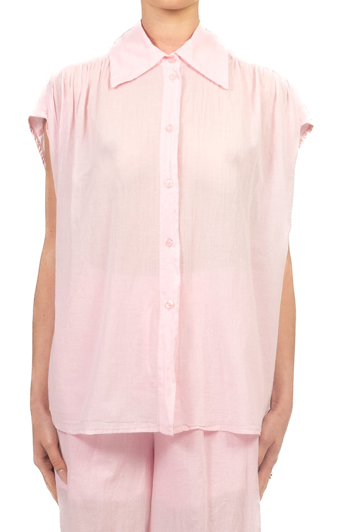 Tensione In - Camicia in mussola smanicata Art. PE260347