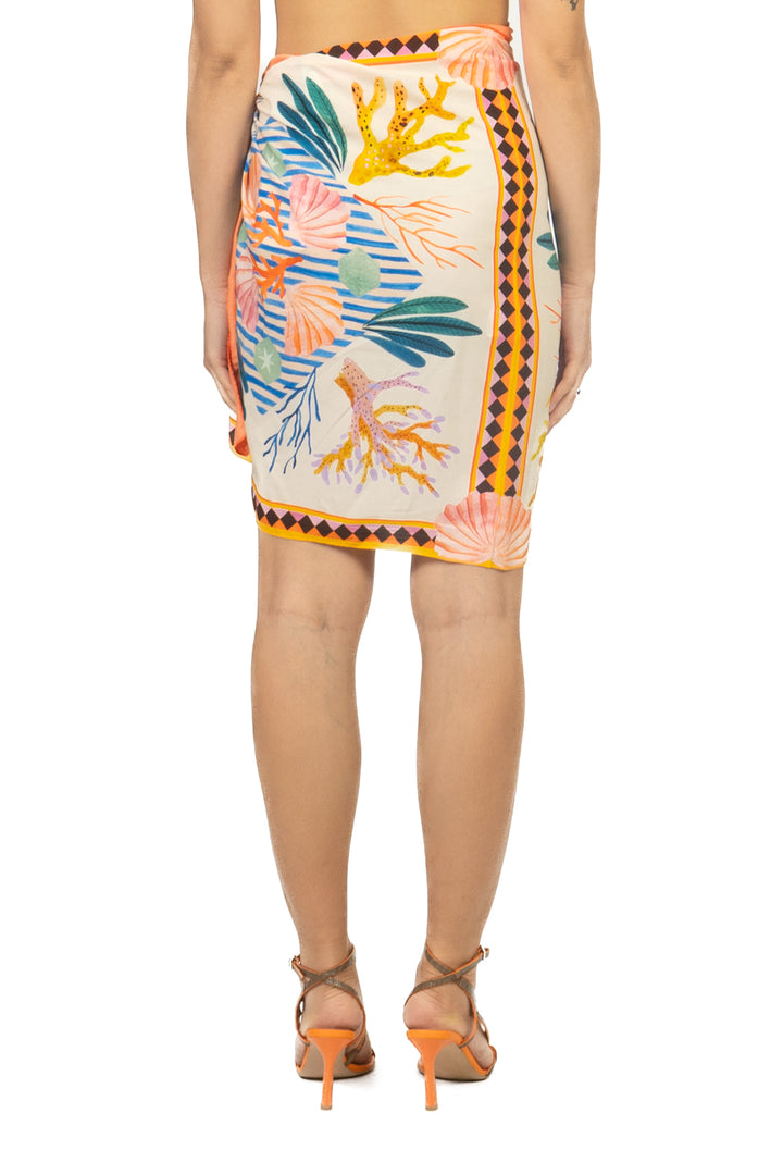 Tensione In - Gonna midi pareo fantasia mare Art. PE260348