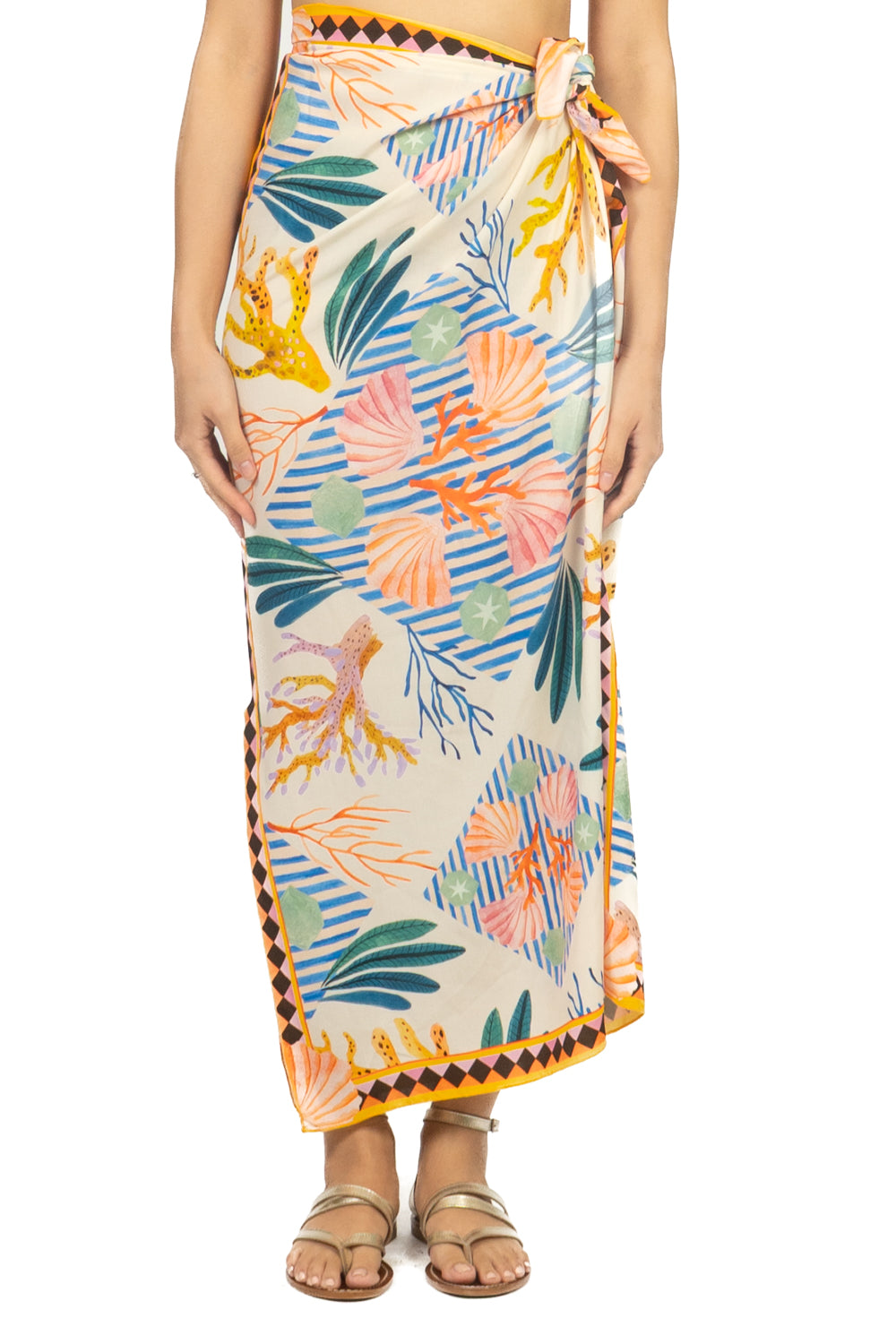 Tensione In - Gonna lunga pareo fantasia mare Art. PE260349