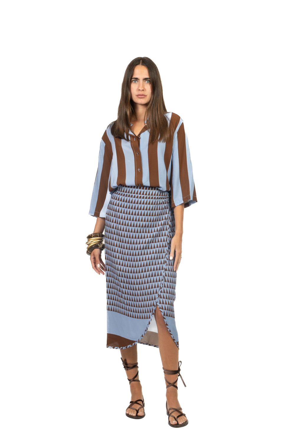 Dixie - Gonna pareo lunga stampa geometrica Art. GDIT1ZF
