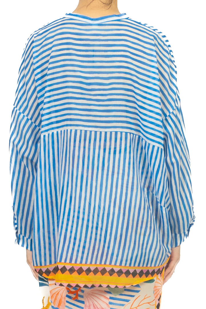 Tensione In - Camicia in mussola rigata Art. PE260374