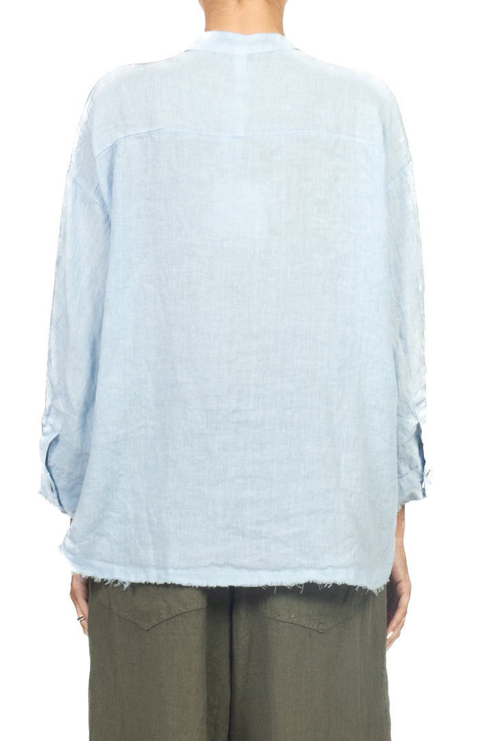 Tensione In - Camicia in lino sfrangiata Art. S26CD54