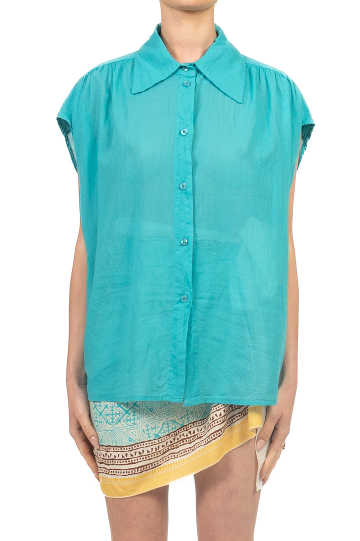 Tensione In - Camicia in mussola smanicata Art. PE260347