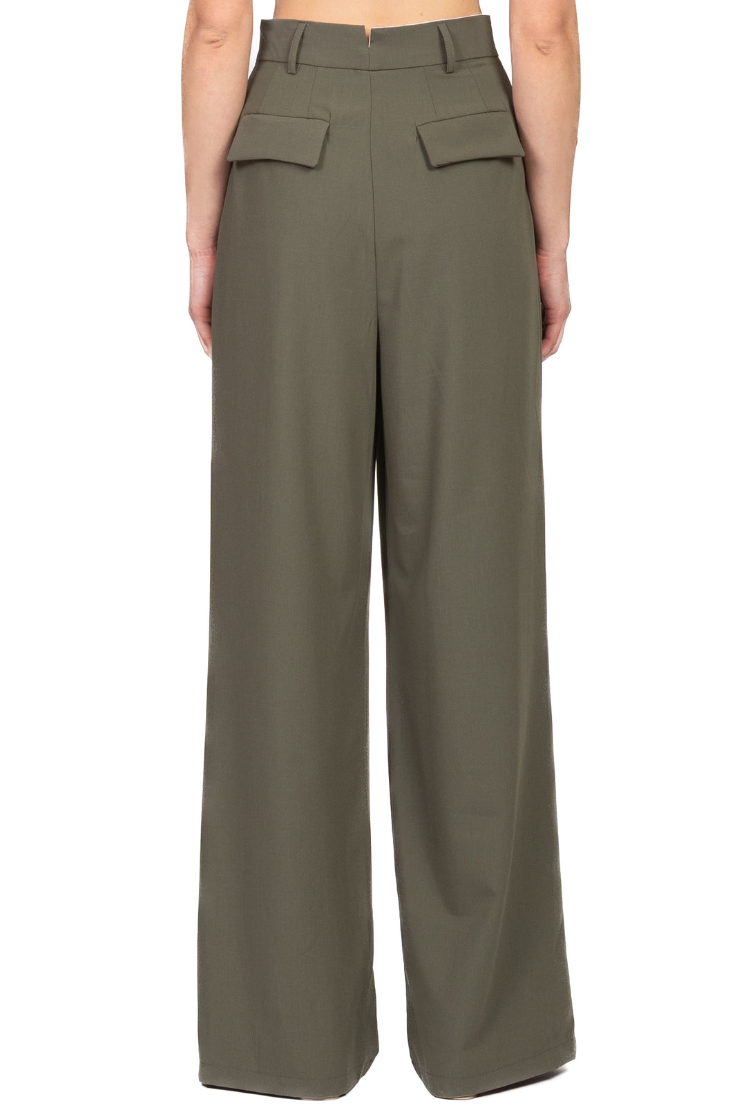 Tensione In - Pantalone palazzo chiusura asimmetrica Art. 26P4364