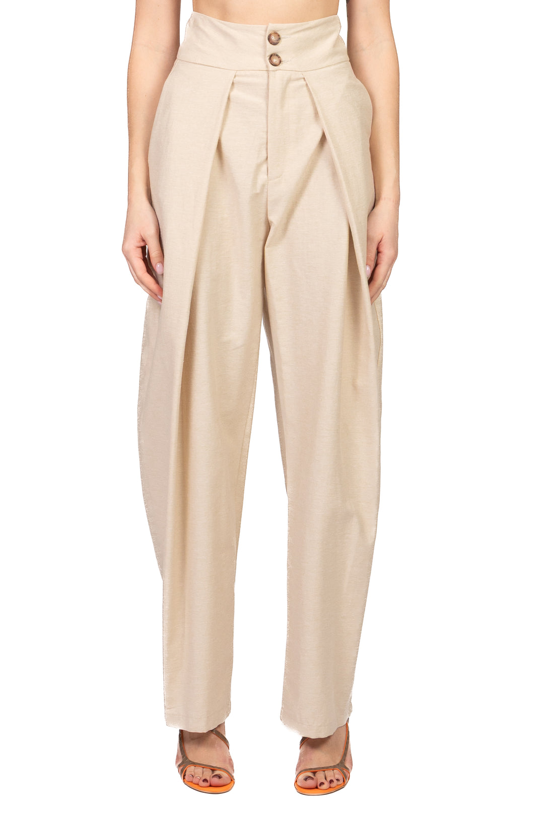 Tensione In - Pantalone barrel con pinces Art. S26P649