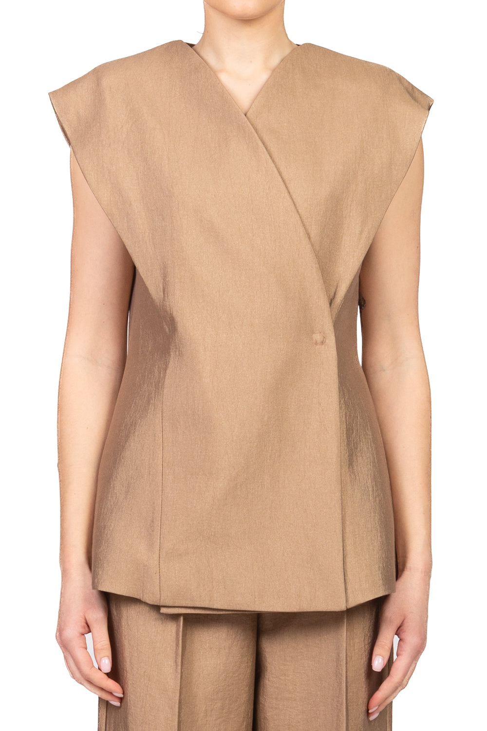 Dixie - Gilet chiusura asimmetrica Art. L845A013