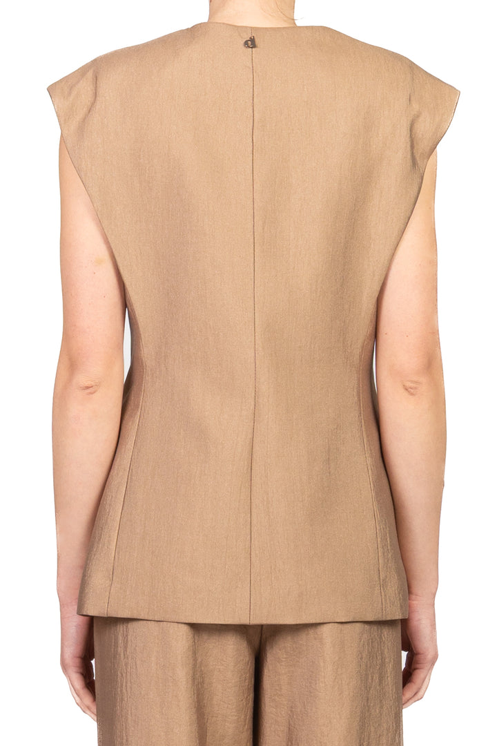 Dixie - Gilet chiusura asimmetrica Art. L845A013