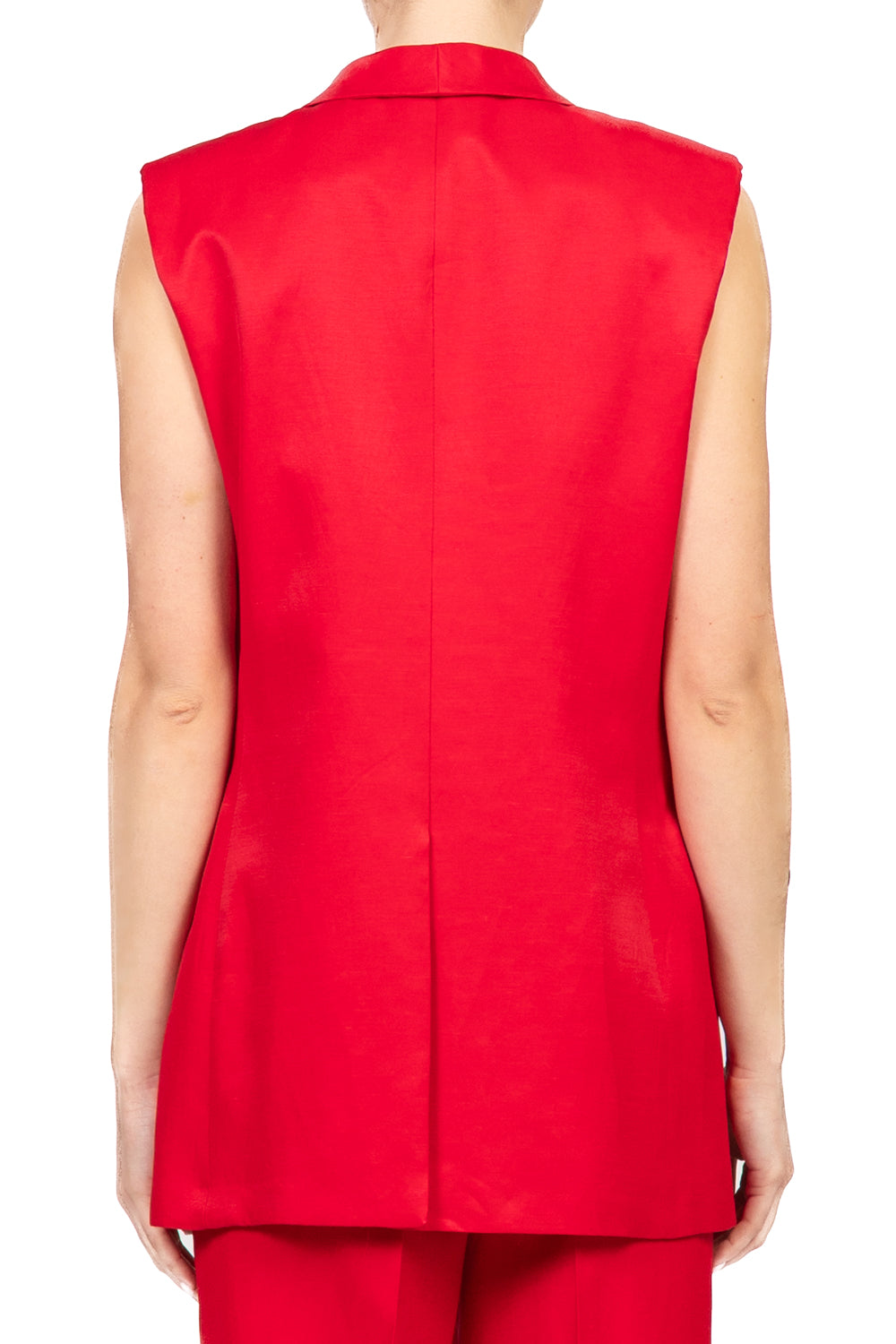 Vicolo - Gilet lungo misto lino Art. TAB0243