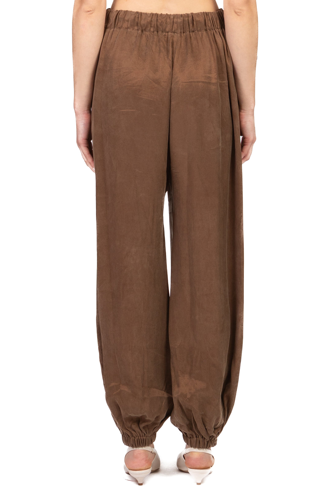 Dixie - Pantalone con coulisse seta lavata Art. PDV91HB