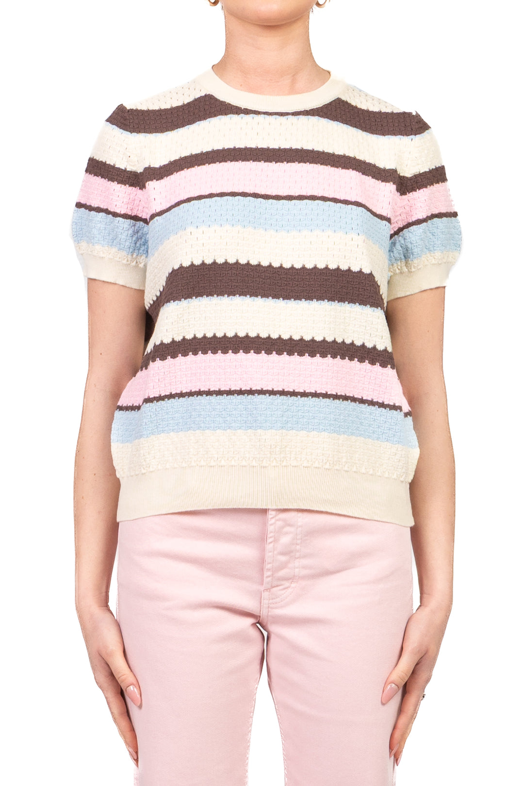 Vicolo - Maglia rigata manica corta Art. 2AB2166