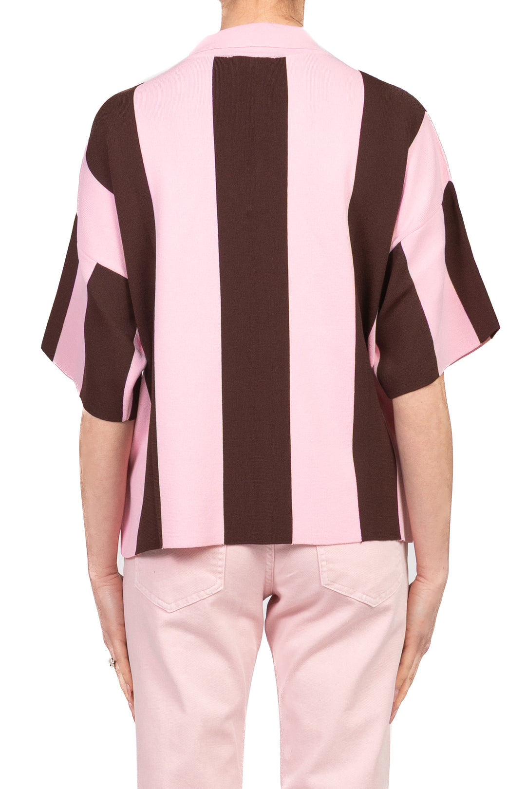 Vicolo - Maglia polo rigata con logo Art. 2AB2137