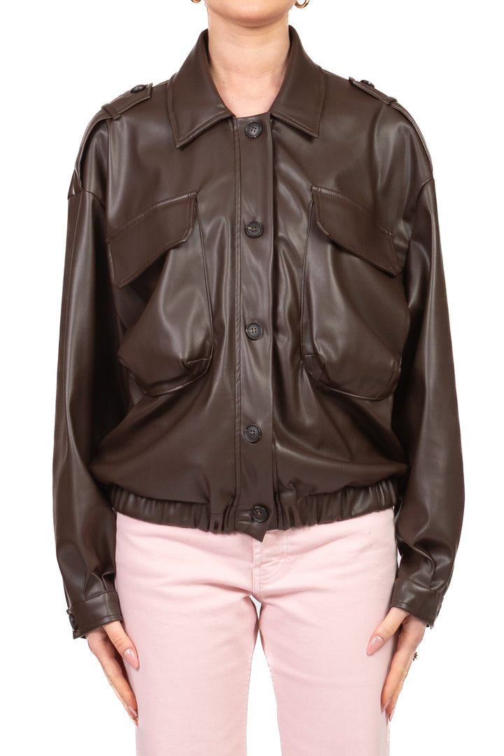 Vicolo - Giacca bomber in ecopelle Art. TAB1471