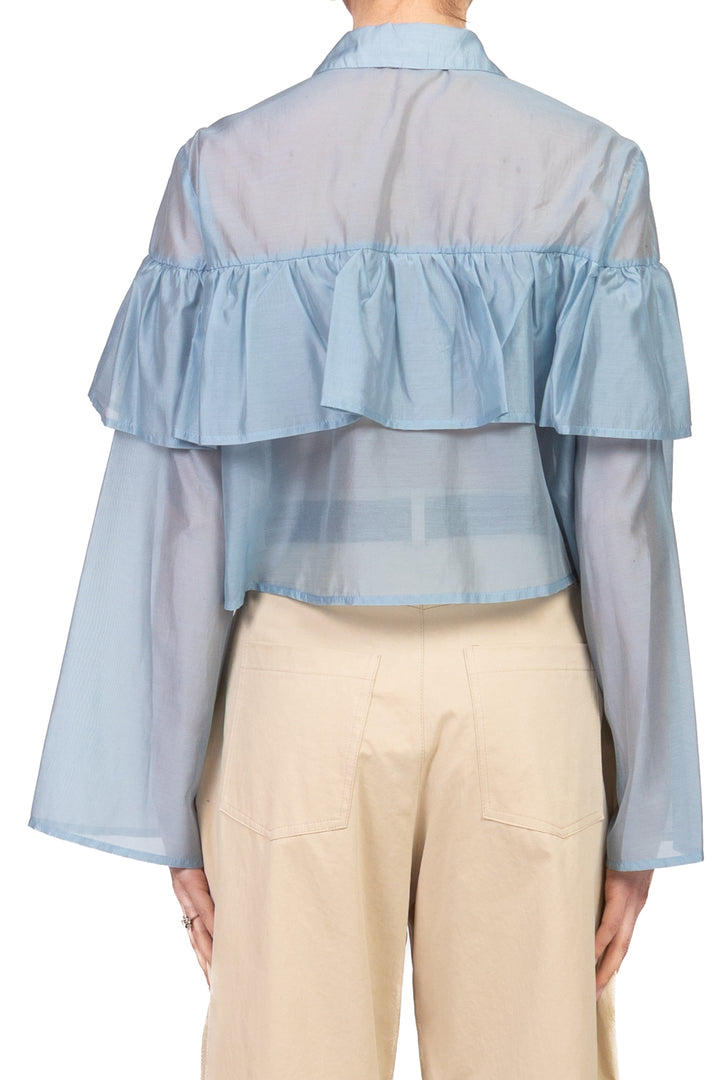 Vicolo - Blusa crop con rouches Art. TAB1382