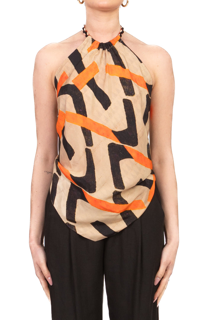 Dixie - Top fazzoletto fantasia Art. RAVG1CMA