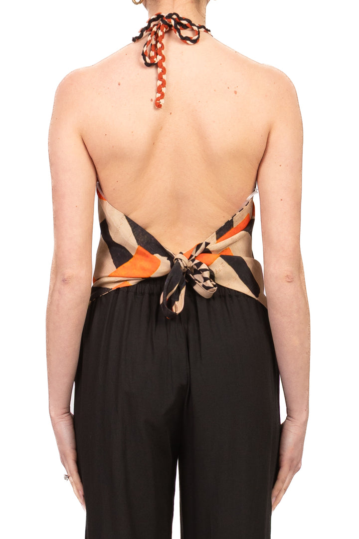 Dixie - Top fazzoletto fantasia Art. RAVG1CMA