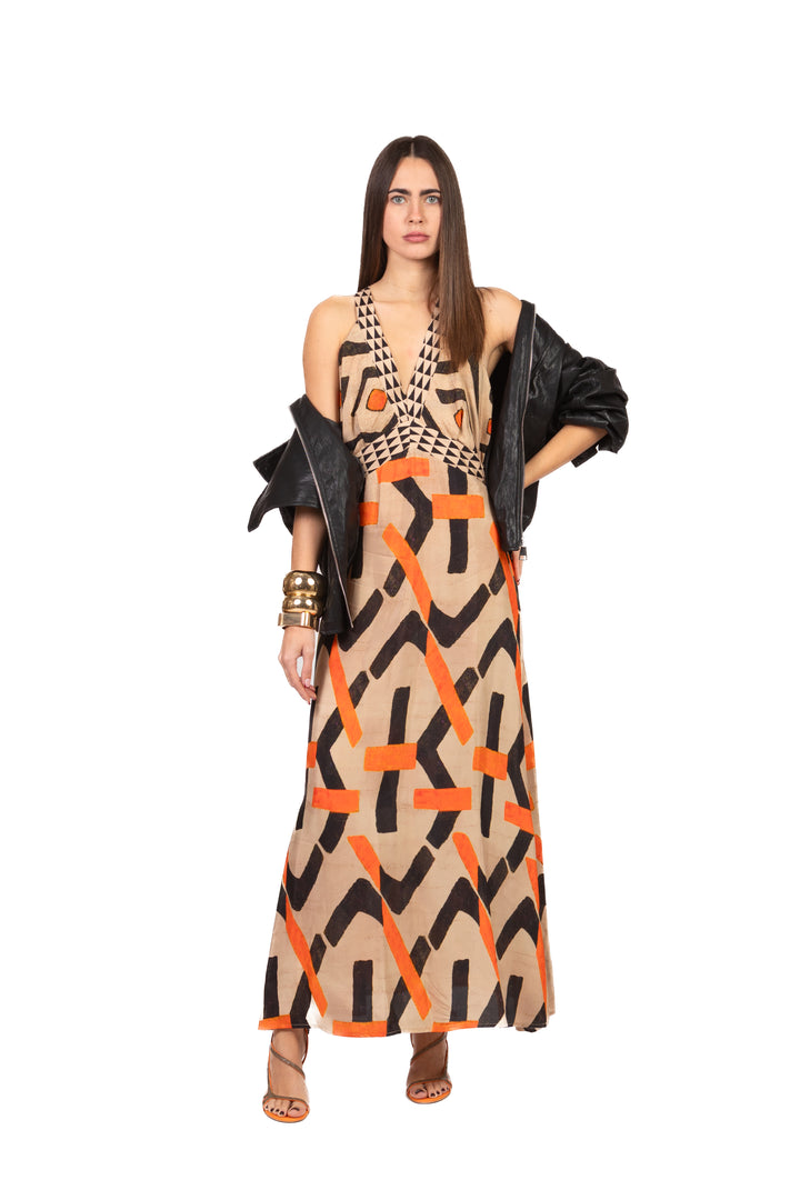 Dixie - Abito fantasia incrocio posteriore Art. AMCF1CMA