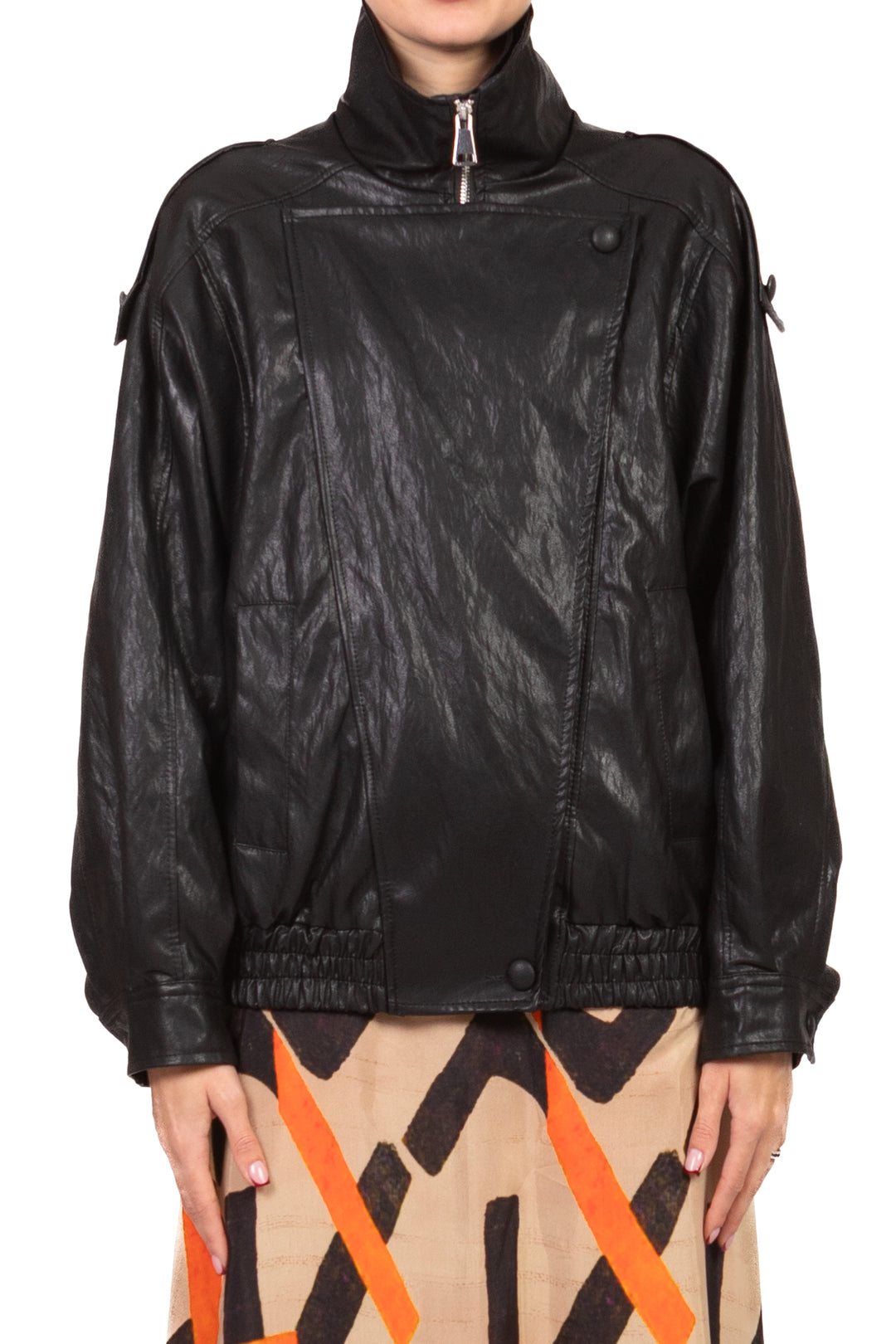 Have One - Bomber ecopelle chiusura asimmetrica Art. JFW-Q082