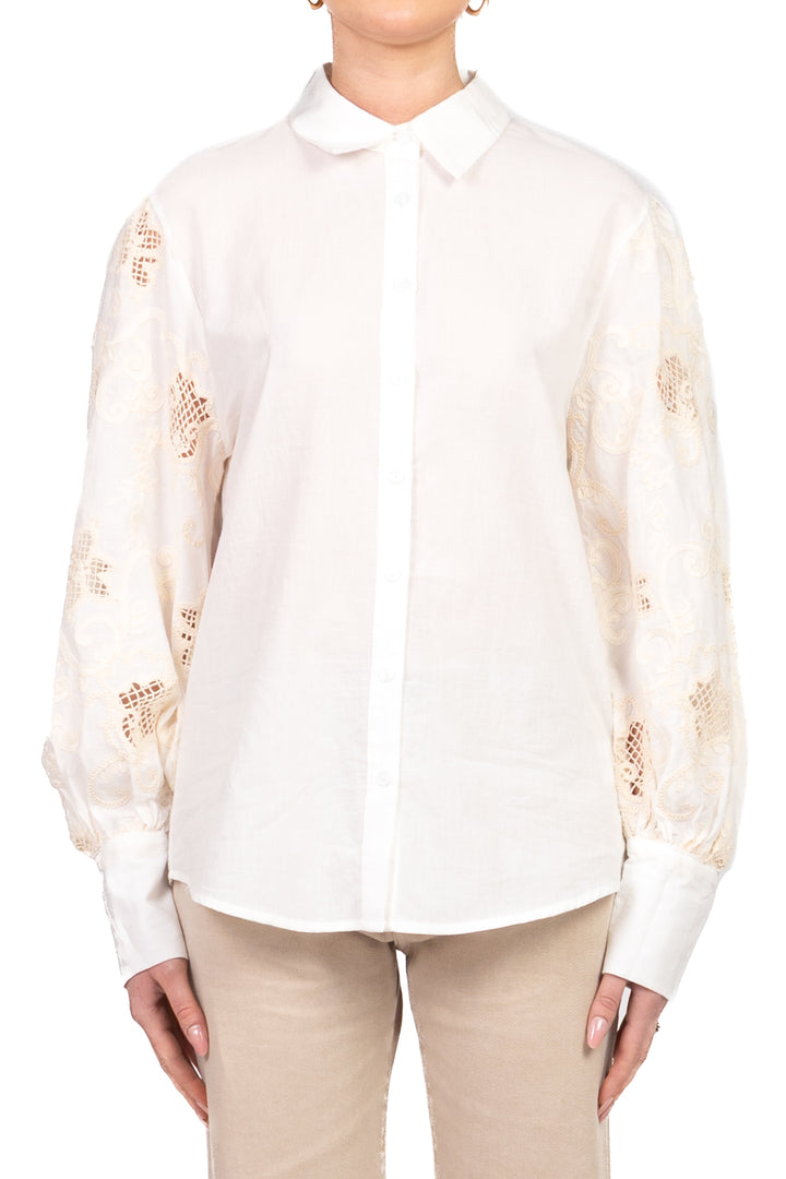 Have One - Camicia maniche pizzo san gallo  Art. CSS-Q158