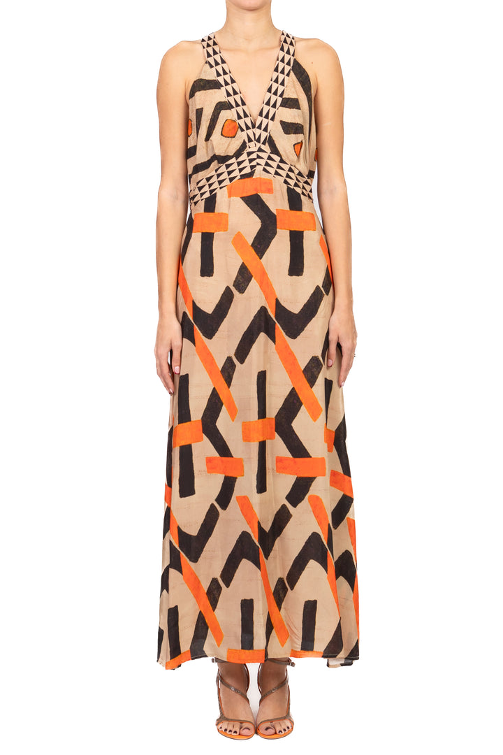 Dixie - Abito fantasia incrocio posteriore Art. AMCF1CMA