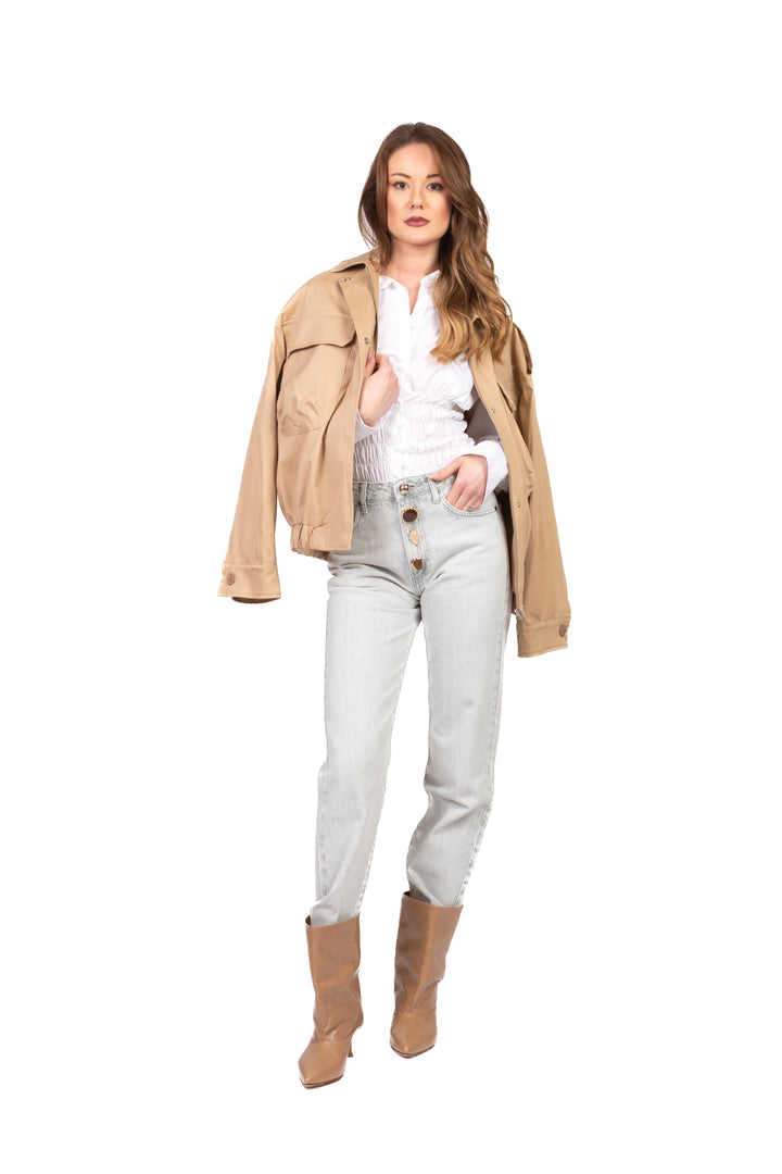 Vicolo - Jeans ZOE crop bottoni gioiello Art. DAB5110