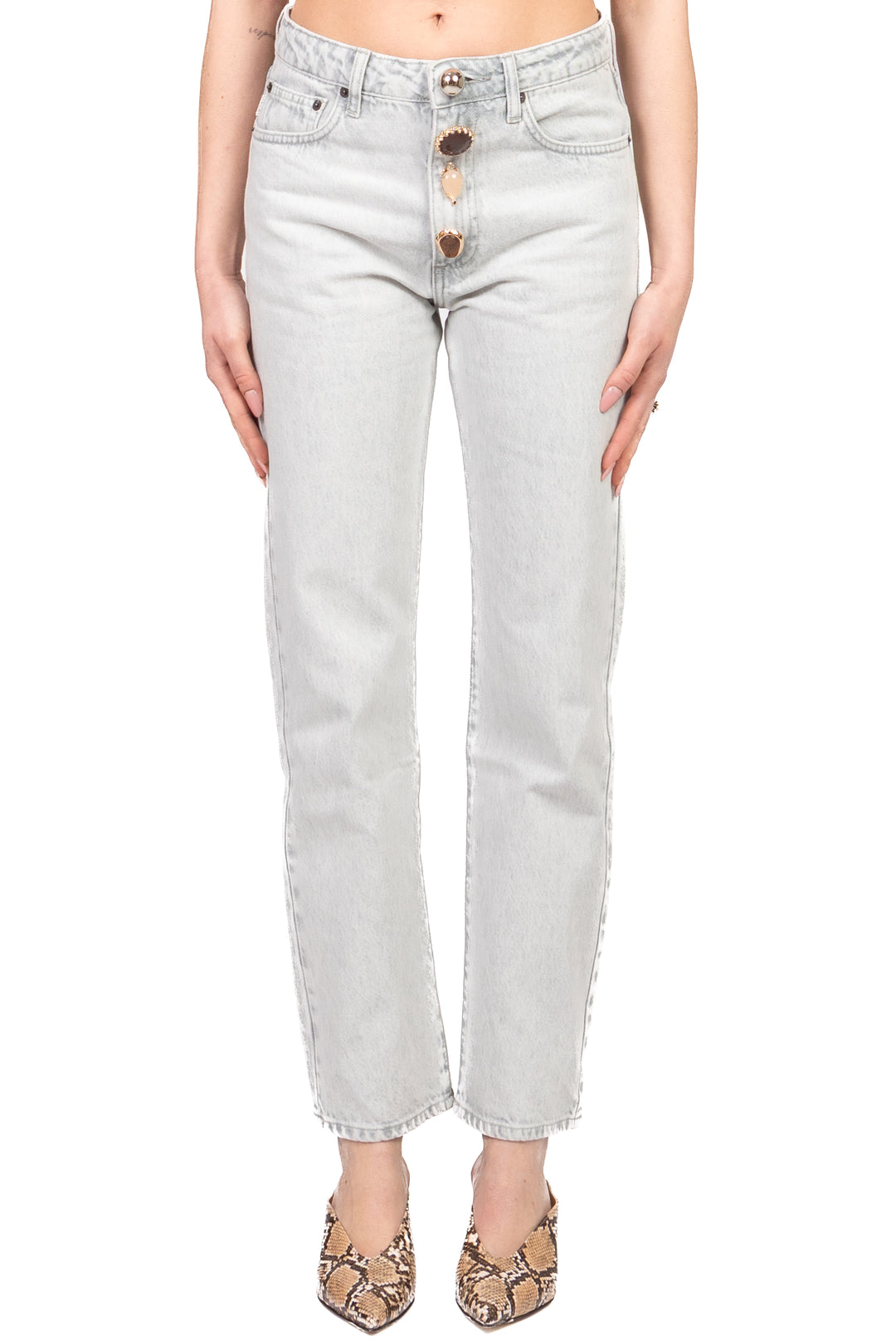 Vicolo - Jeans ZOE crop bottoni gioiello Art. DAB5110