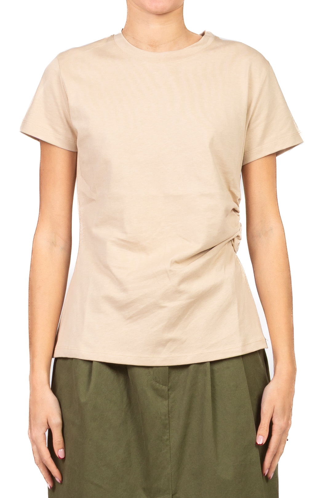 Vicolo - T-shirt mezza manica con drappeggio Art. UAB0042