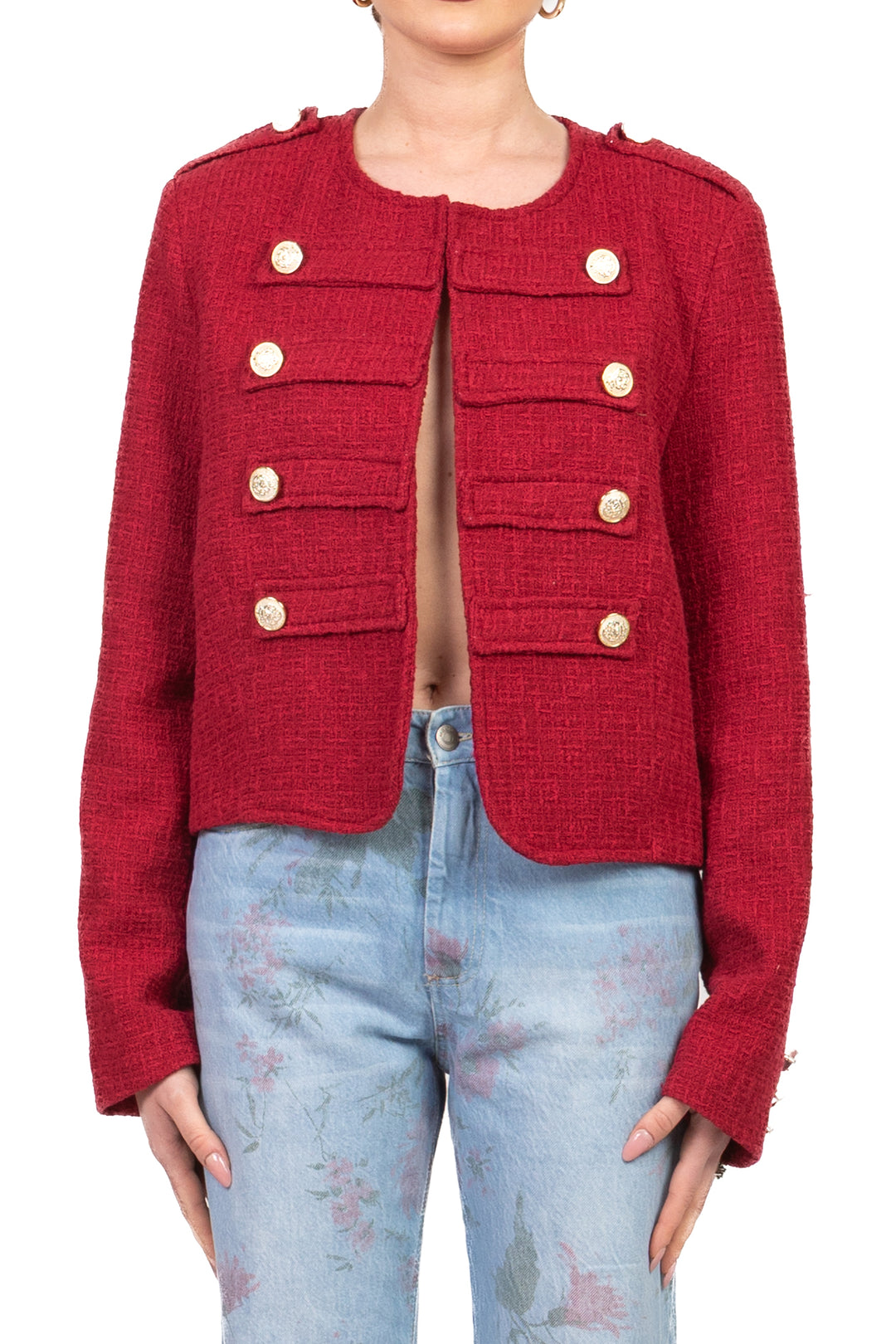 Tensione In - Giacca napoleone in boucle Art. 26B3718