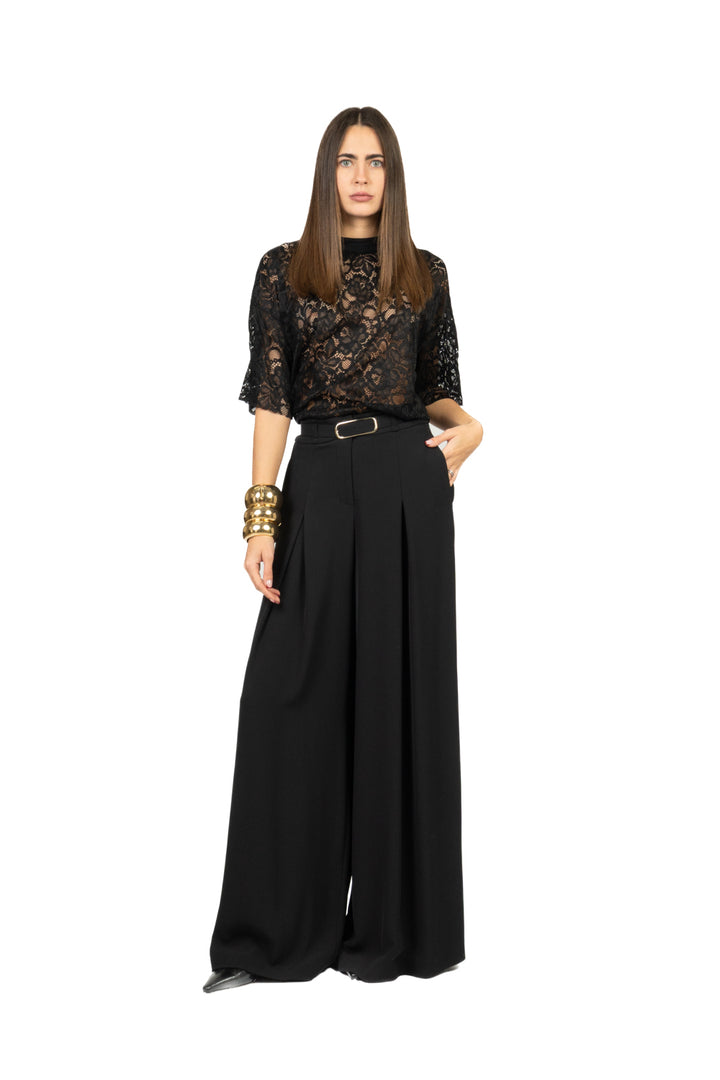 Imperial - Pantalone palazzo con cintura Art. PEZ3LHXC