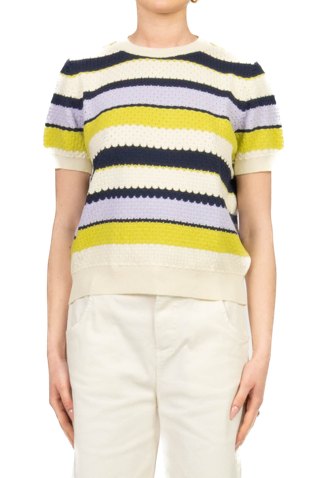 Vicolo - Maglia rigata manica corta Art. 2AB2166