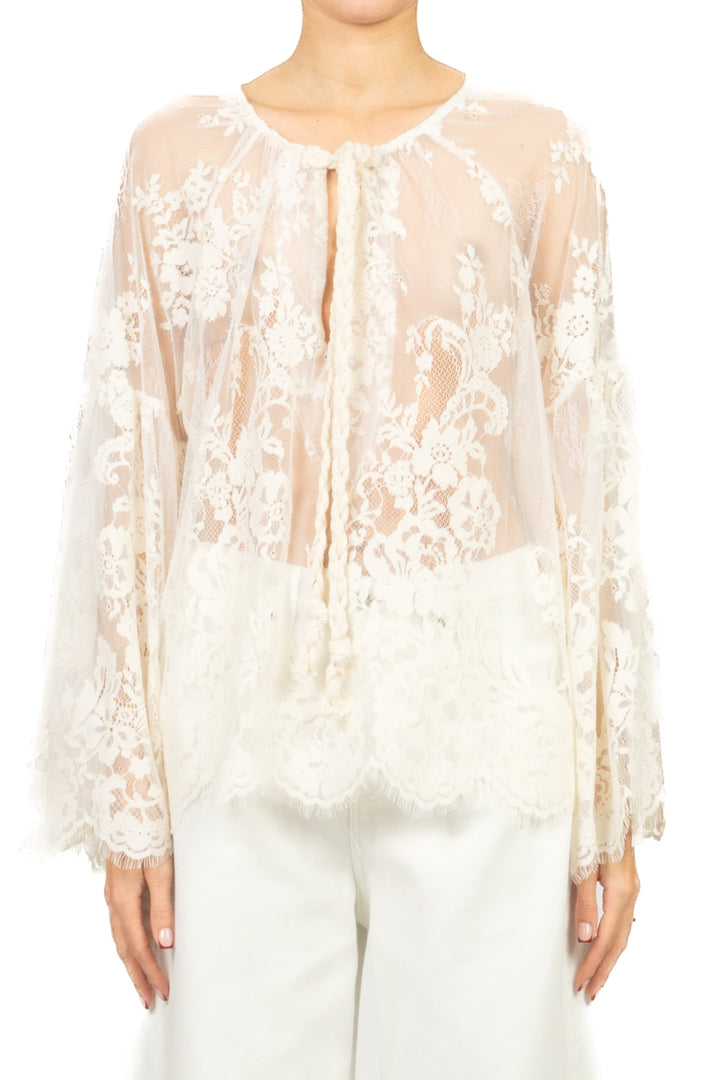 Vicolo - Blusa in pizzo manica campana Art. TAB1421