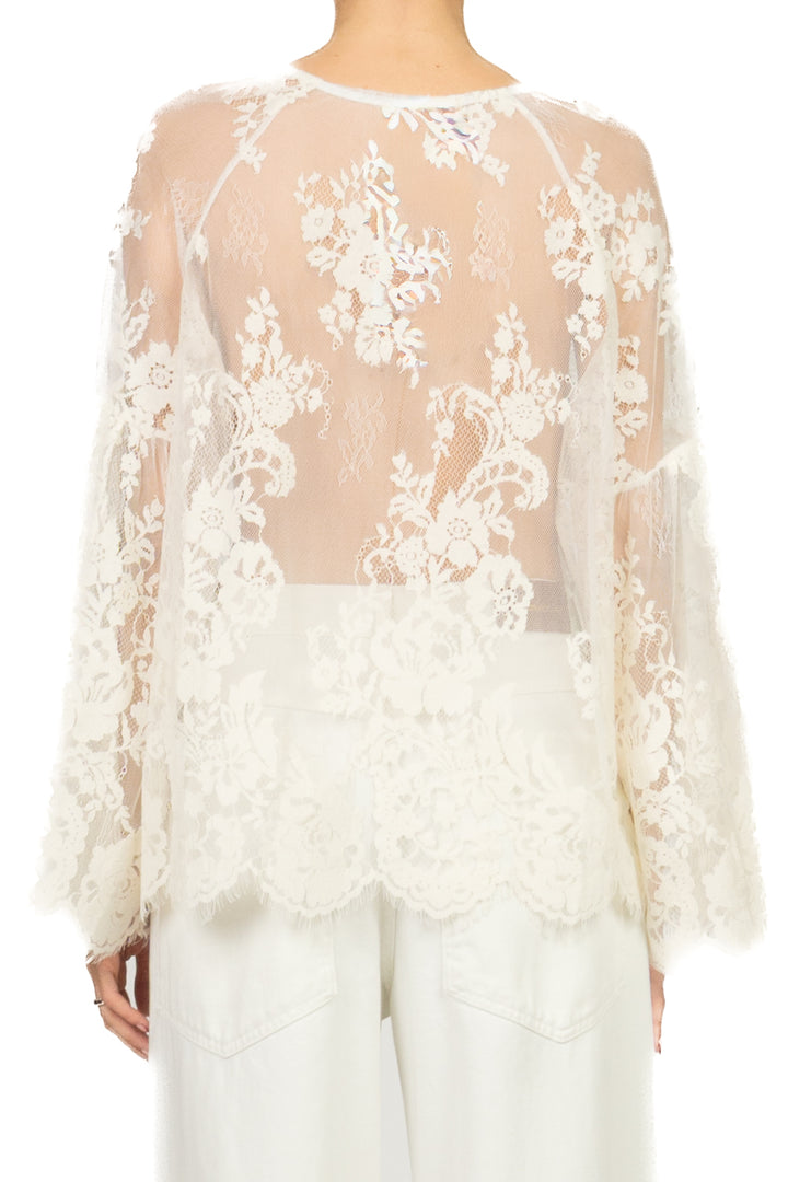 Vicolo - Blusa in pizzo manica campana Art. TAB1421