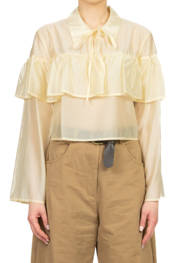 Vicolo - Blusa crop con rouches Art. TAB1382