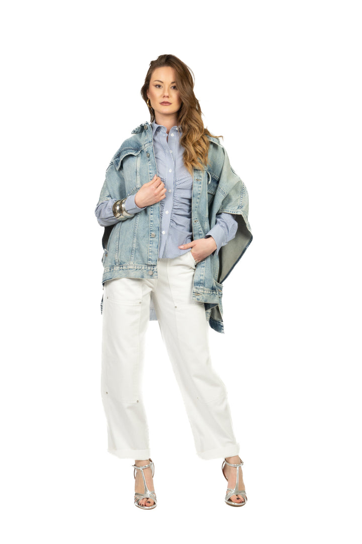 Have One - Camicia rigata arricciata Art. CPA-Q181