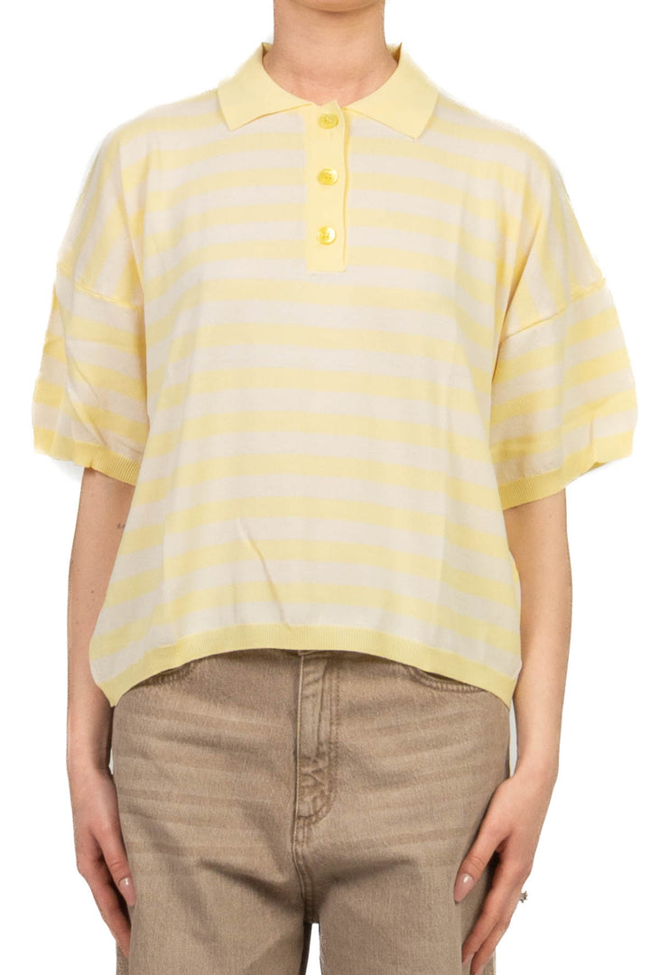 Vicolo - Maglia polo rigata manica corta Art. 2AB2066