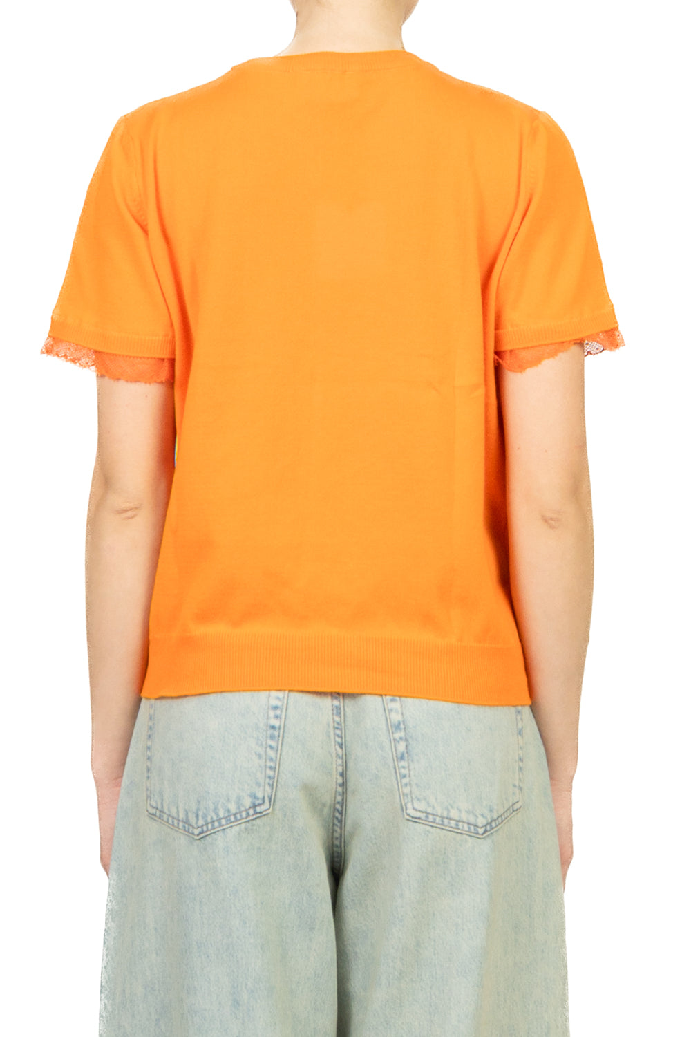 Vicolo - Maglia manica corta profili pizzo Art. 2AB2143