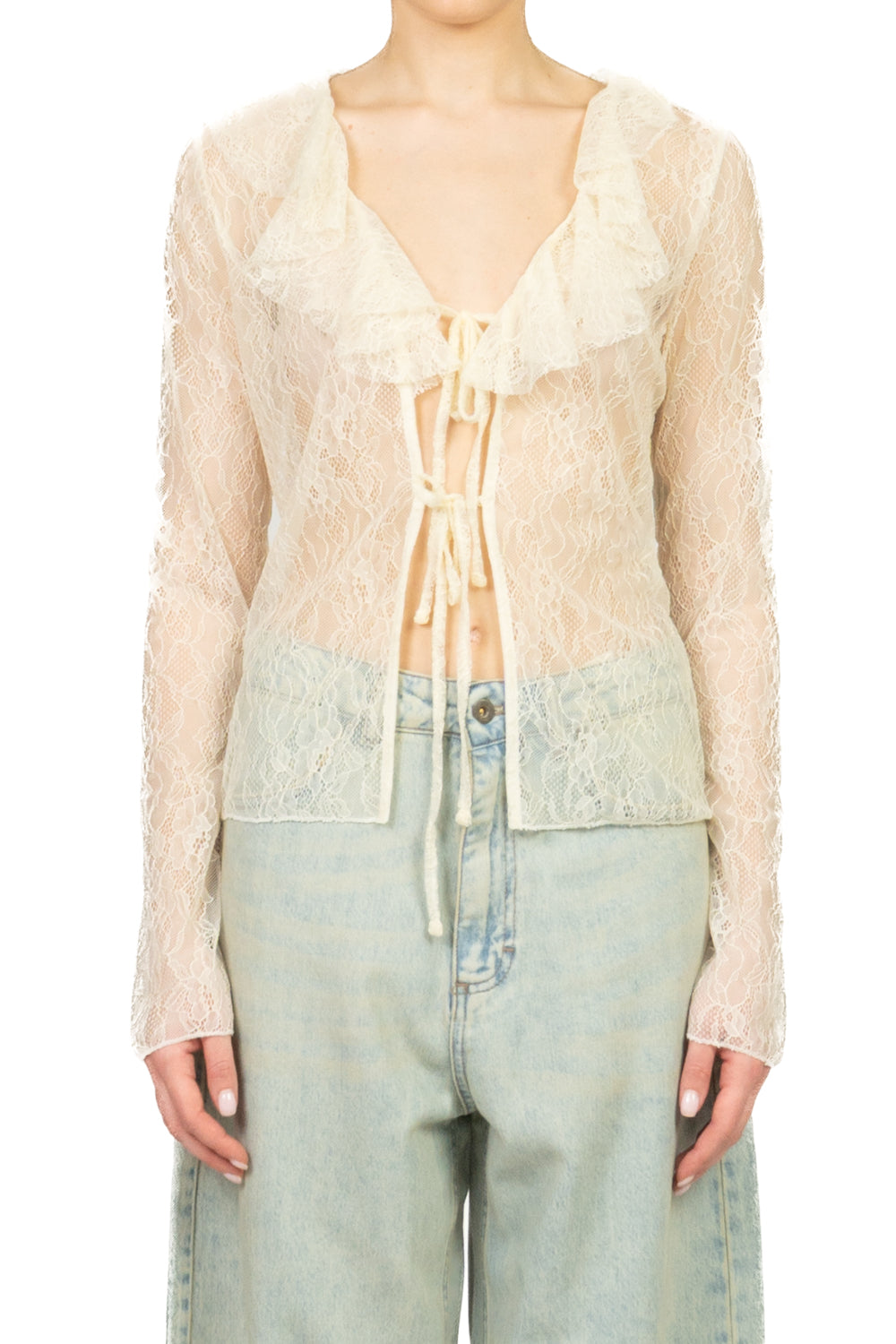 Vicolo - Blusa in pizzo con lacci Art. TAB1521