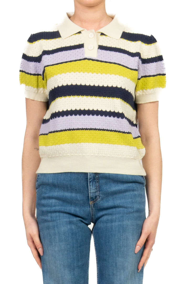 Vicolo - Maglia polo rigata mezza manica Art. 2AB2167