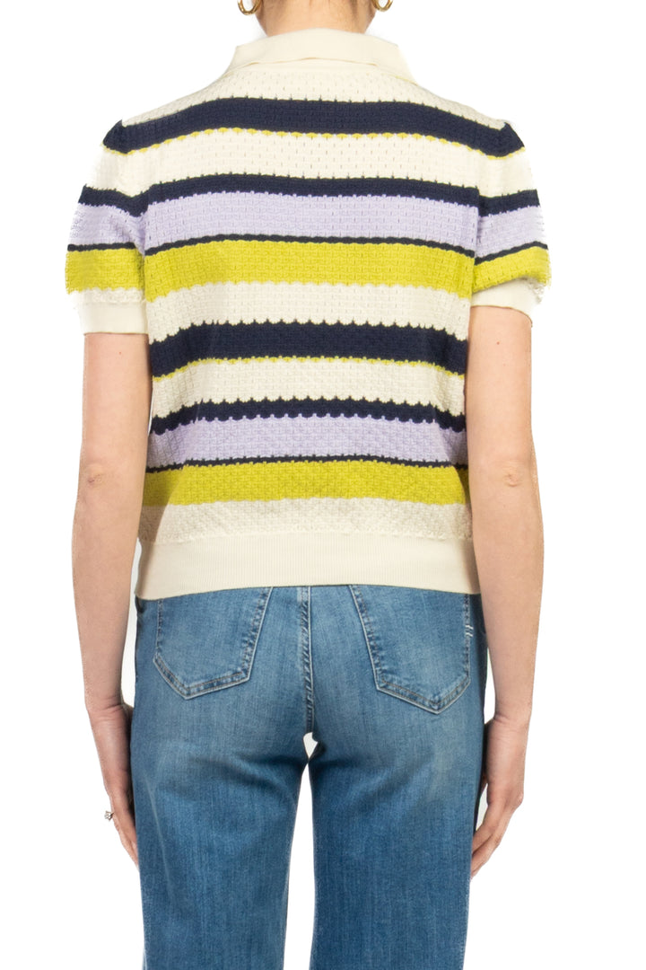 Vicolo - Maglia polo rigata mezza manica Art. 2AB2167