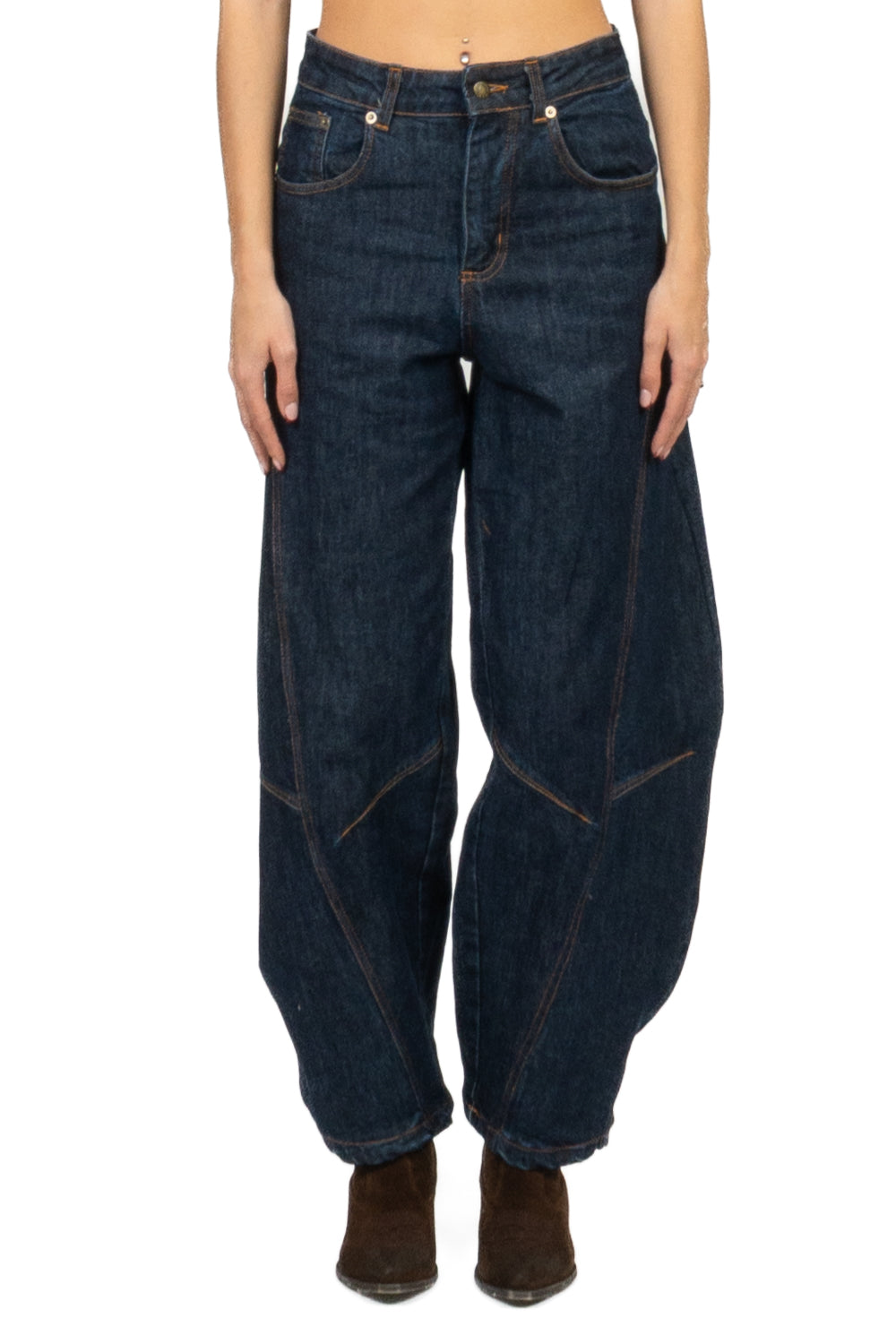 Tensione In - Jeans balloon con cuciture Art. VLP1005