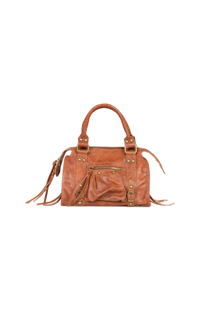 Upper - Borsa in pelle con borchie