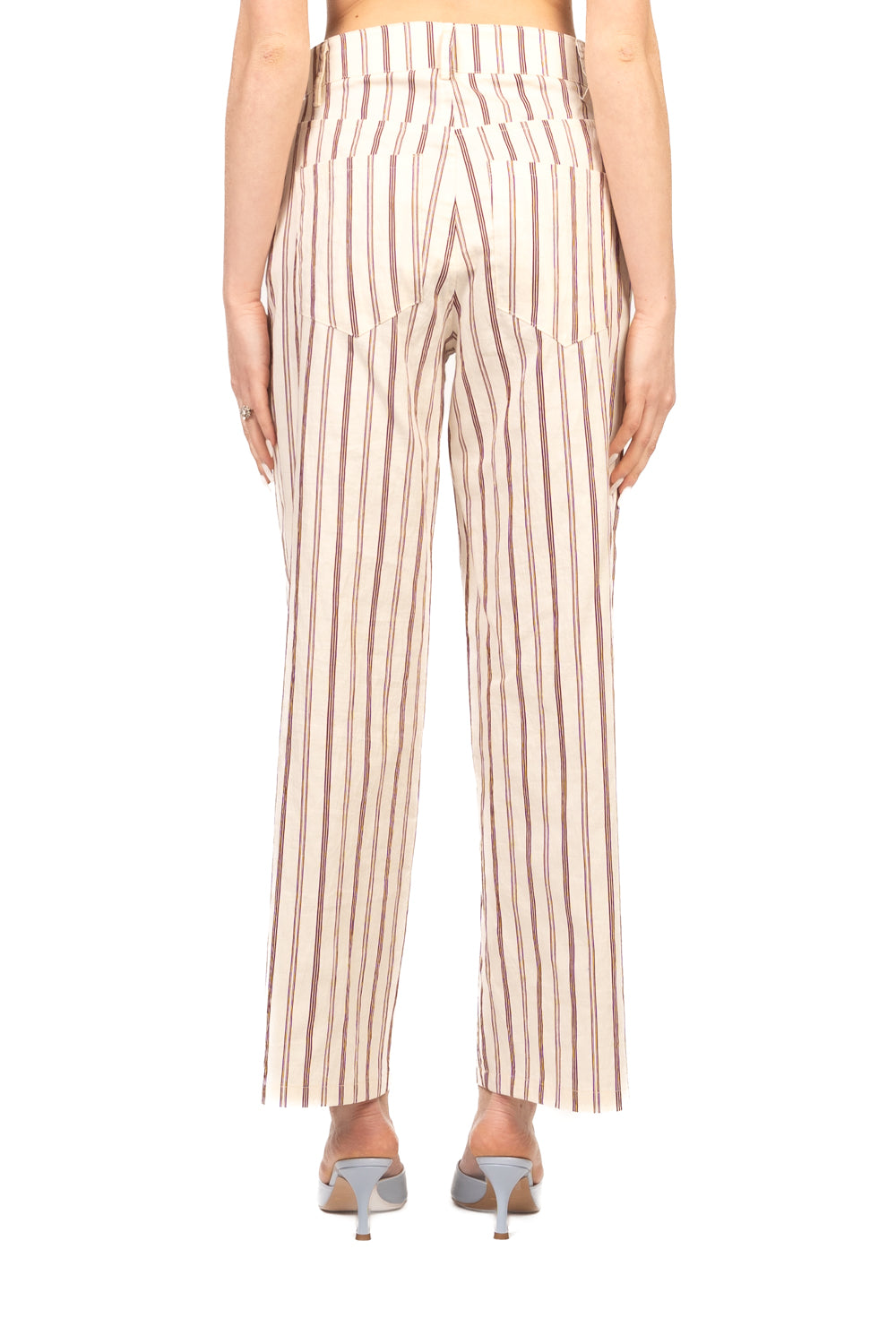 Tensione In - Pantalone crop rigato Art. ZE1718