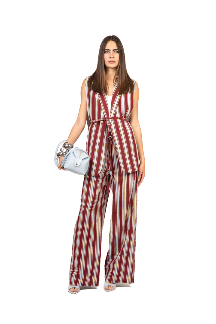 Vicolo - Pantalone palazzo rigato Art. TAB2443