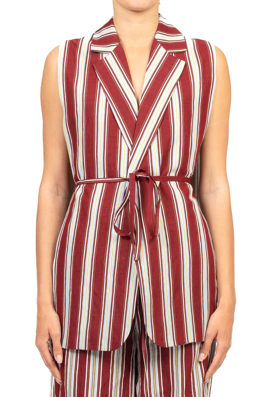 Vicolo - Gilet rigato aperto Art. TAB2452