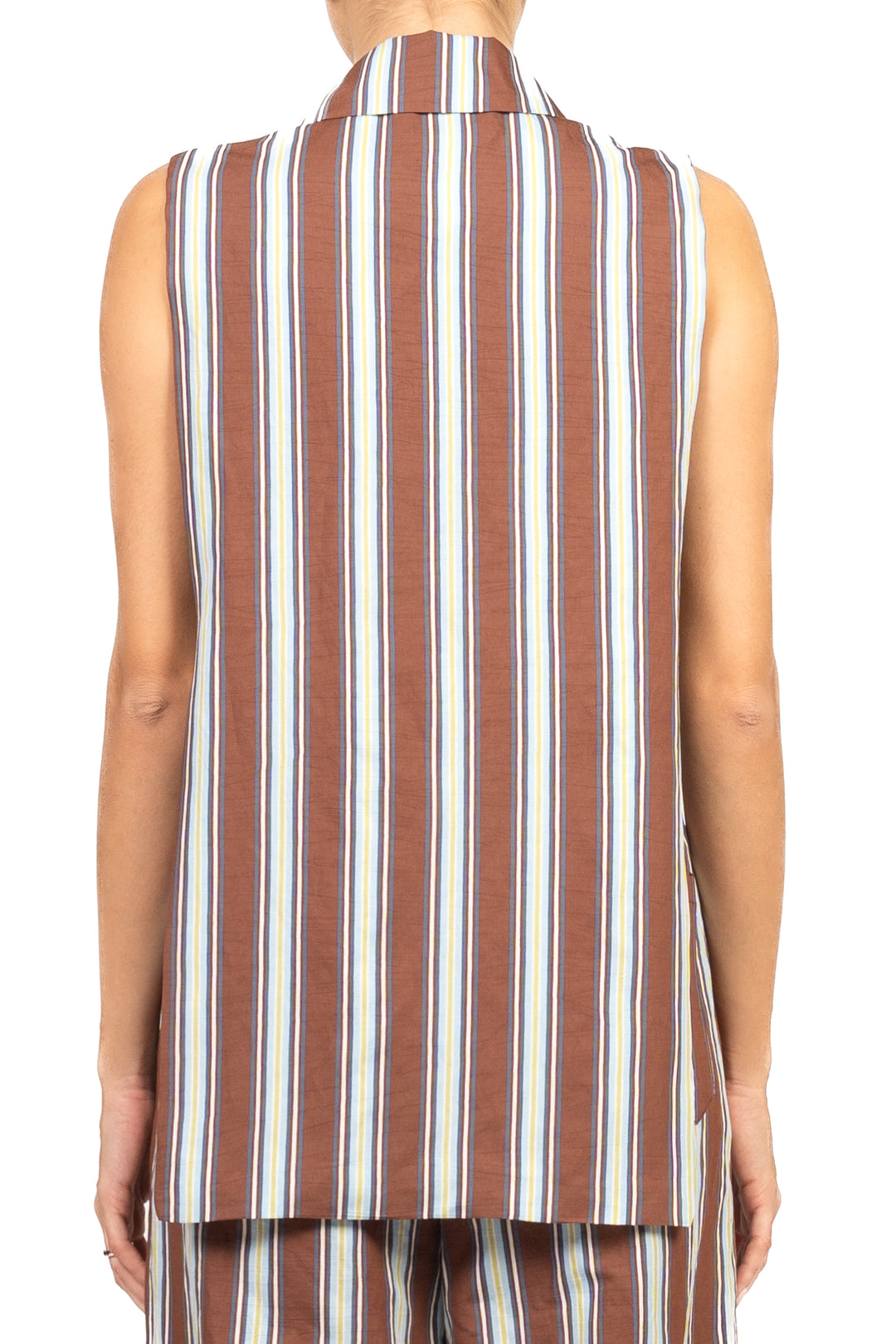 Vicolo - Gilet rigato aperto Art. TAB2452