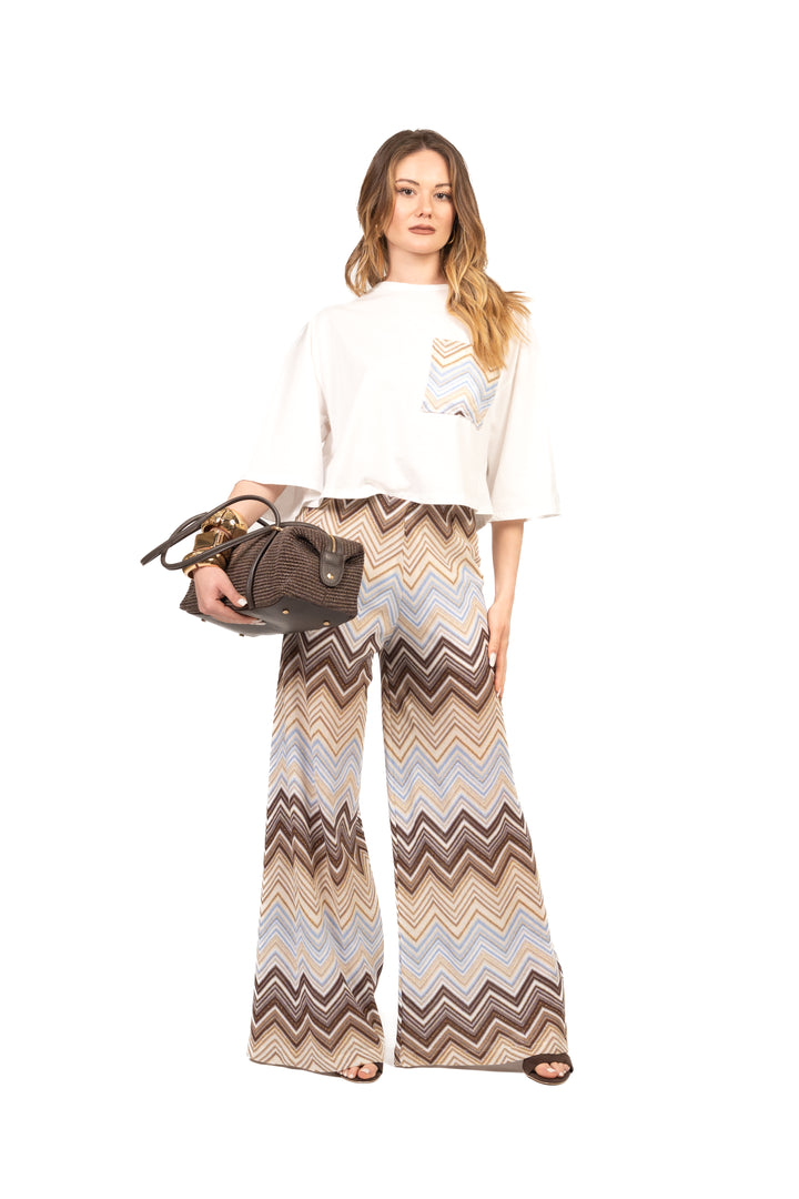 Tensione In - Pantalone fantasia filo lurex Art. S26PG20